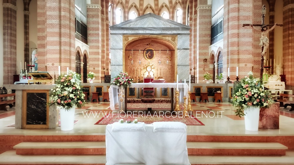 Allestimento matrimonio chiesa S. Antonino Padova